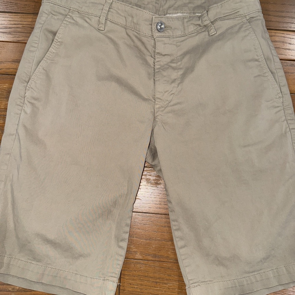 Adriano Goldschmied The Griffin 11" Tailored Khaki Chino Short Mens Sz 32R‎